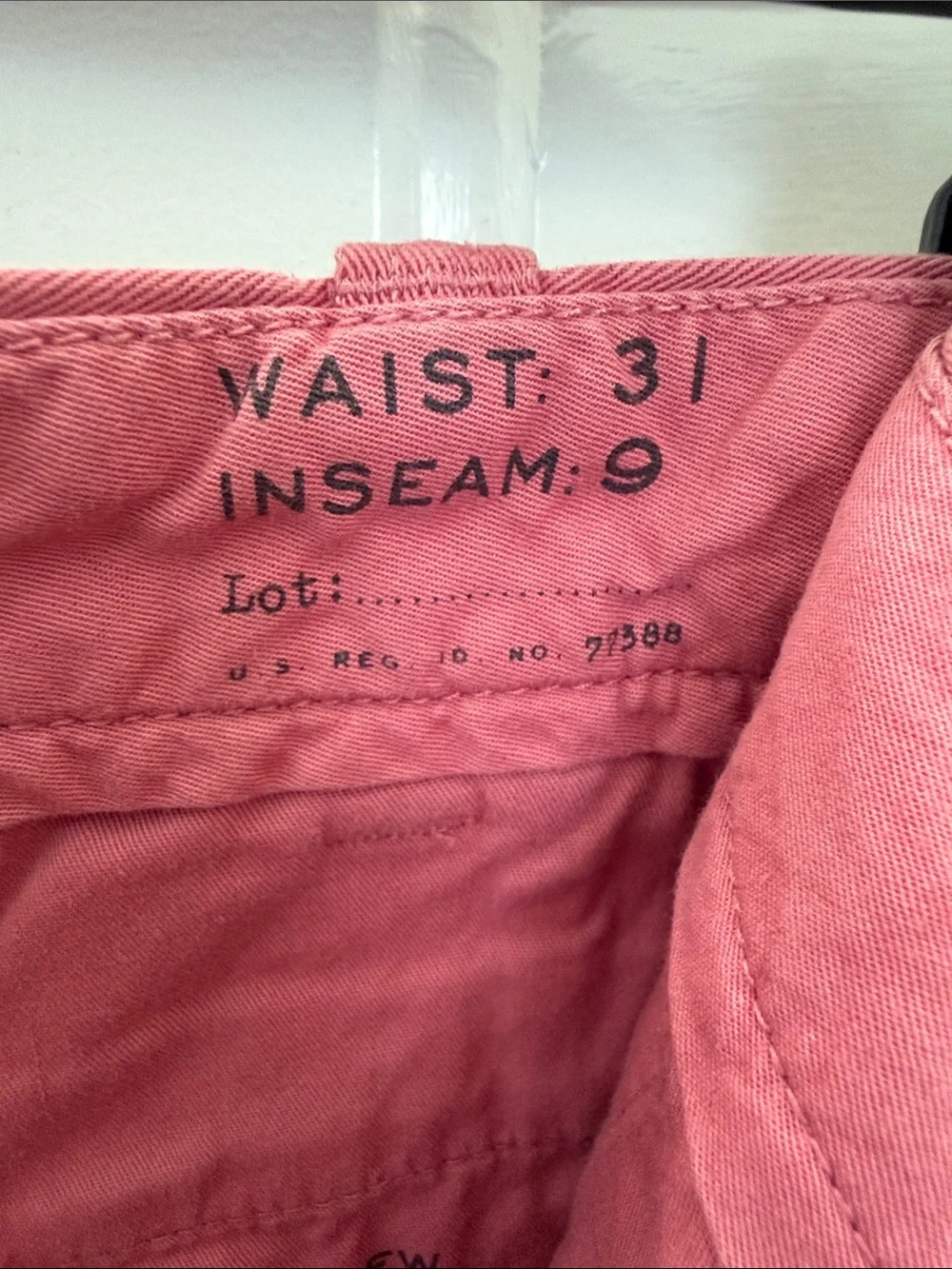 J. Crew Stanton Men’s Pink Salmon Shorts - Size 31